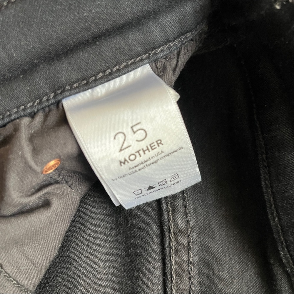 Mother Denim The Weekender High-Rise Flare Jeans in Blackbird - Picture 6 of 10
